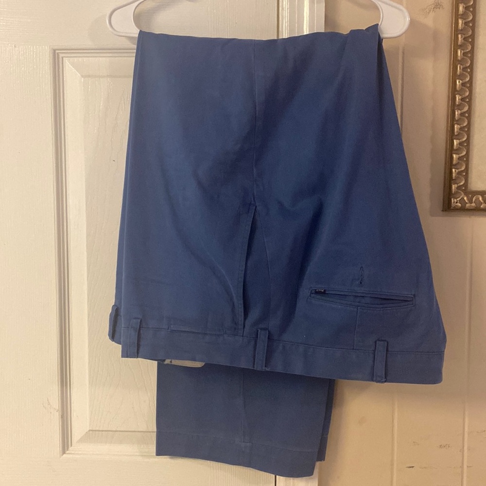 Men Polo slacks. Heather Blue nice casual pants